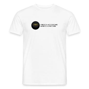 Goldene Wellen auf Schwarz - Männer T-Shirt - Weiß - Vorne - AI Model Male 178 dark (178cm)