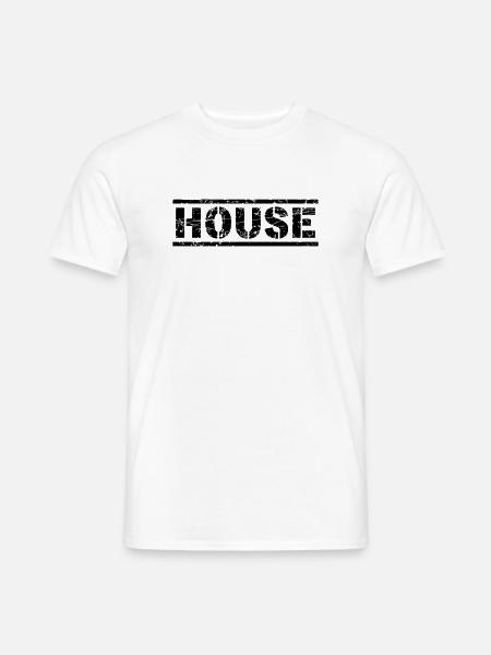 House - Männer T-Shirt - Weiß