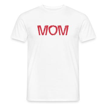 CHRISTMAS. YEAR. ANNIVERSARY. RETIREMENT. DAD. MAMAM. - Men's T-Shirt - white - Front - AI Model Male 178 dark (178cm)