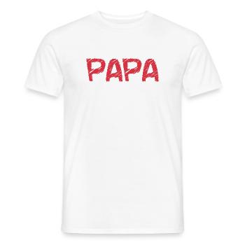 CHRISTMAS. YEAR. ANNIVERSARY. RETIREMENT. DAD. MAMAM. - Men's T-Shirt - white - Front - AI Model Male 178 dark (178cm)