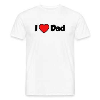 I love Dad - Männer T-Shirt - Weiß - Vorne - AI Model Male 178 dark (178cm)