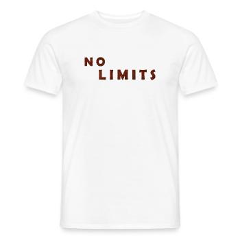 T-shirt durable à motif de fleurs sauvages - T-shirt homme - blanc - Devant - AI Model Male 178 dark (178cm)