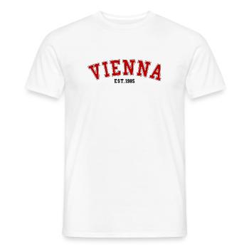 Vienna_Est_1985 - T-shirt homme - blanc - Devant - AI Model Male 178 dark (178cm)