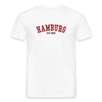 Hamburg_Est_2005 - T-shirt homme - blanc - Devant - AI Model Male 178 dark (178cm)