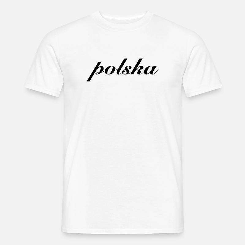 Polska Polen Geschenk - Männer T-Shirt - Weiß