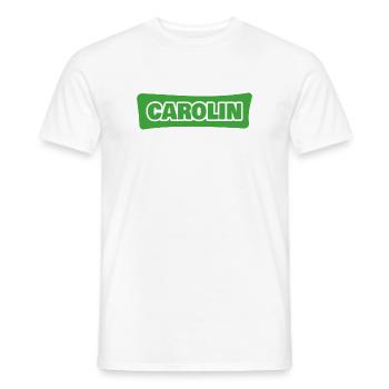 Carolin - Männer T-Shirt - Weiß - Vorne - AI Model Male 178 dark (178cm)