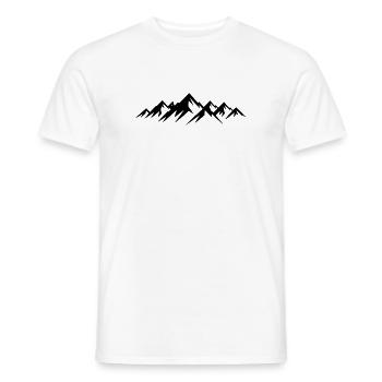 Gebirge - Männer T-Shirt - Weiß - Vorne - AI Model Male 178 dark (178cm)