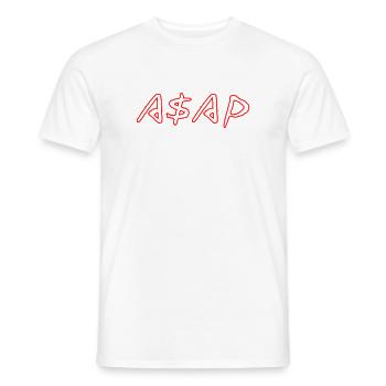 ASAP Neon Sketch Red - Men's T-Shirt - white - Front - AI Model Male 178 dark (178cm)