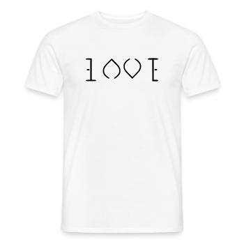 Liebe - Männer T-Shirt - Weiß - Vorne - AI Model Male 178 dark (178cm)