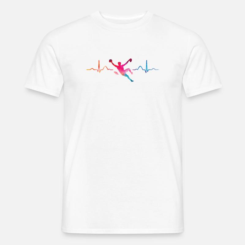 Boulderer Herzschlag Boulder Bouldern - Männer T-Shirt - Weiß