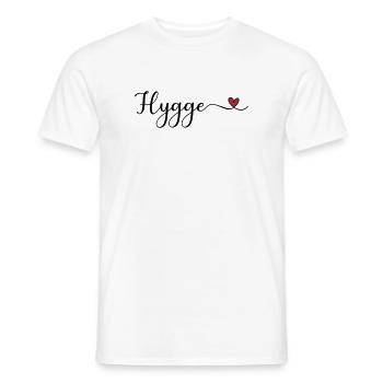 Hygge Heart - Men's T-Shirt - white - Front - AI Model Male 178 dark (178cm)