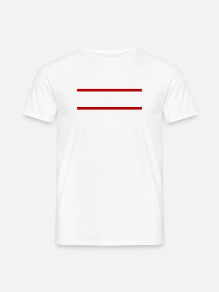 Linie symbol - Männer T-Shirt - Weiß