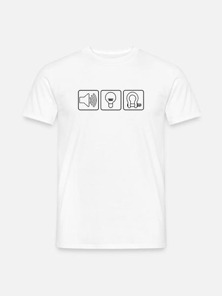 Sound Light Rigging Logo - Männer T-Shirt - Weiß