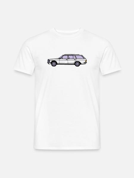 MB W123 T Model Kombi ...(25) - Männer T-Shirt - Weiß