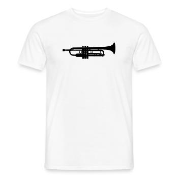 Trumpet - T-shirt homme - blanc - Devant - AI Model Male 178 dark (178cm)