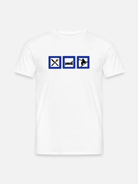 snowboard - Men's T-Shirt - white