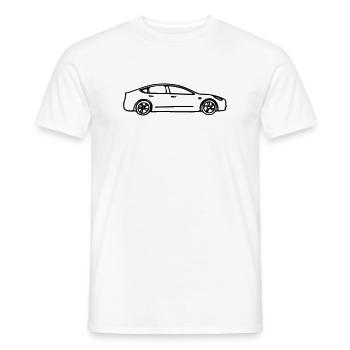Model 3 gezeichnet - Männer T-Shirt - Weiß - Vorne - AI Model Male 178 dark (178cm)