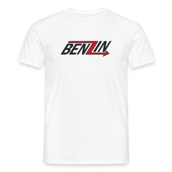 BENZIN - Männer T-Shirt - Weiß - Vorne - AI Model Male 178 dark (178cm)