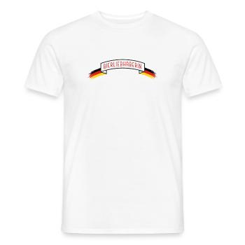 Amateur de bière avec drapeau DE - T-shirt homme - blanc - Devant - AI Model Male 178 dark (178cm)