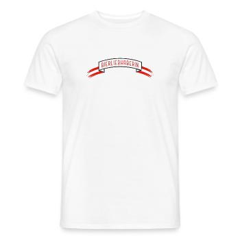 Amateur de bière avec drapeau autrichien - T-shirt homme - blanc - Devant - AI Model Male 178 dark (178cm)