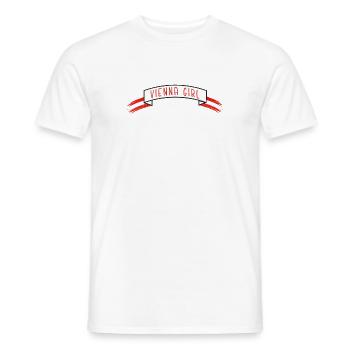 Vienna Girl Banderole - Männer T-Shirt - Weiß - Vorne - AI Model Male 178 dark (178cm)
