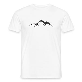 Gebirge - Männer T-Shirt - Weiß - Vorne - AI Model Male 178 dark (178cm)