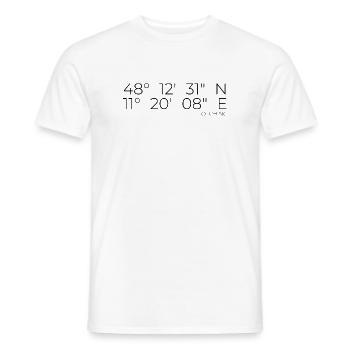 Coordinates Olching Bavaria - Men's T-Shirt - white - Front - AI Model Male 178 dark (178cm)