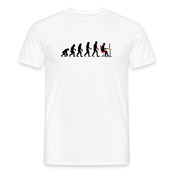 Gamer Evolution 2 - Männer T-Shirt - Weiß - Vorne - AI Model Male 178 dark (178cm)