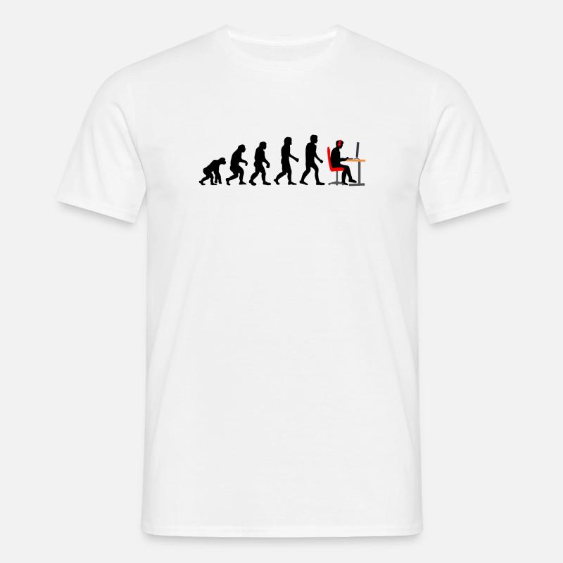 Gamer Evolution 2 - Männer T-Shirt - Weiß