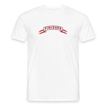 FINISHER RUN Banderole Austria - Männer T-Shirt - Weiß - Vorne - AI Model Male 178 dark (178cm)