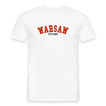 Warsaw_Est_2005 - T-shirt homme - blanc - Devant - AI Model Male 178 dark (178cm)
