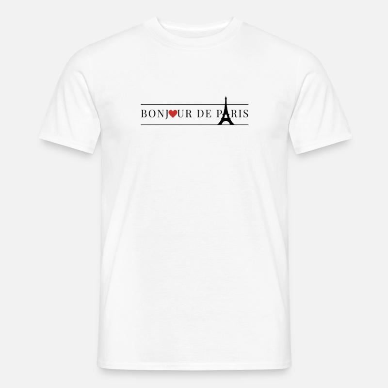 Paris Frankreich Eiffelturm - Männer T-Shirt - Weiß