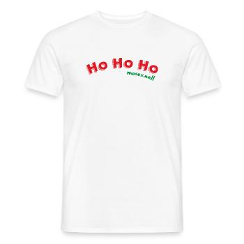 Ho Ho Ho mosexual - Men's T-Shirt - white - Front - AI Model Male 178 dark (178cm)