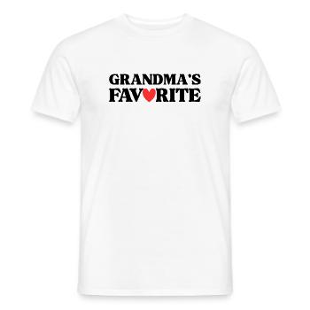 Grandma's Favorite Cute Family for Little - Men's T-Shirt - white - Front - AI Model Male 178 dark (178cm)