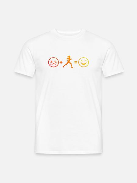 Geschenkidee für eine Running mit Running - Männer T-Shirt - Weiß
