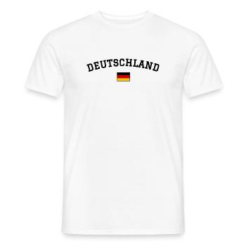 Minimum du drapeau allemand - T-shirt homme - blanc - Devant - AI Model Male 178 dark (178cm)
