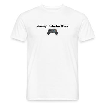 Gaming wie in den 90ern - Männer T-Shirt - Weiß - Vorne - AI Model Male 178 dark (178cm)