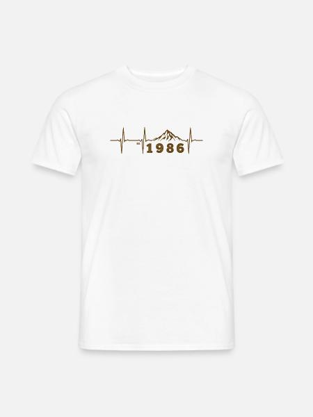 Animal Fun 40 Jahre Vierziger Geschenkparty 1986 - Männer T-Shirt - Weiß