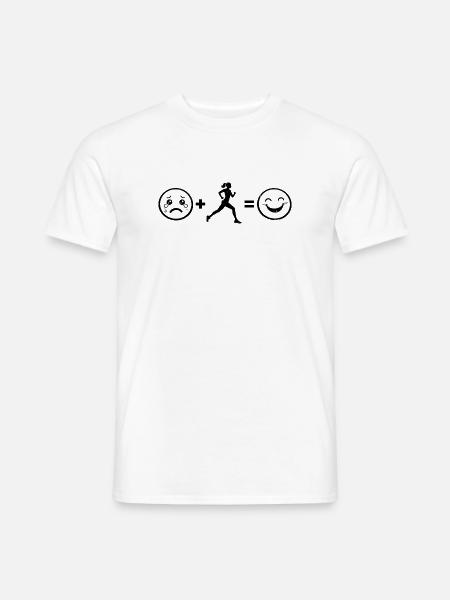 Geschenkidee für eine Running mit Running - Männer T-Shirt - Weiß