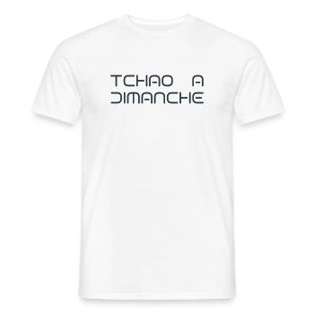 Tchao Bis Sonntag - Männer T-Shirt - Weiß - Vorne - AI Model Male 178 dark (178cm)