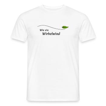 Wie ein Wirbelwind - Männer T-Shirt - Weiß - Vorne - AI Model Male 178 dark (178cm)