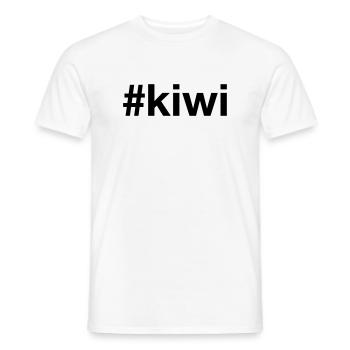 KIWI - Männer T-Shirt - Weiß - Vorne - AI Model Male 178 dark (178cm)