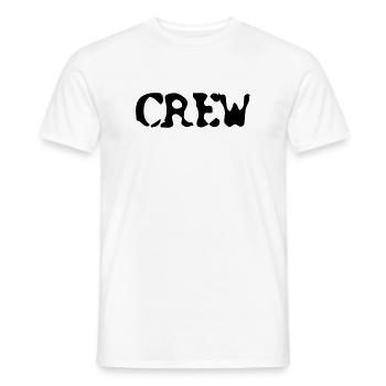 CREW - T-shirt homme - blanc - Devant - AI Model Male 178 dark (178cm)