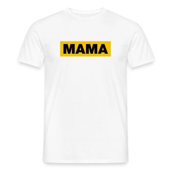 Mom - Men's T-Shirt - white - Front - AI Model Male 178 dark (178cm)