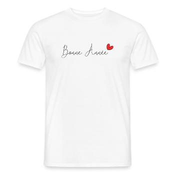 NOËL. ANNEE. ANNIVERSAIRE. RETRAITE. PAPA. MAMAM. - T-shirt homme - blanc - Devant - AI Model Male 178 dark (178cm)