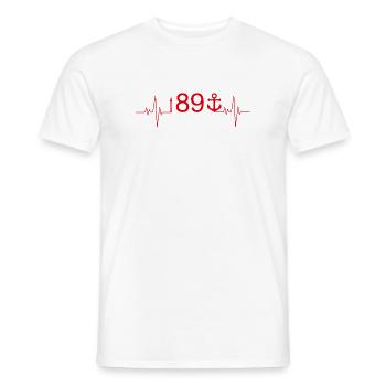 Düsseldorf Fans - Männer T-Shirt - Weiß - Vorne - AI Model Male 178 dark (178cm)