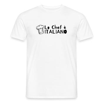 Lo chef è Italiano - Men's T-Shirt - white - Front - AI Model Male 178 dark (178cm)