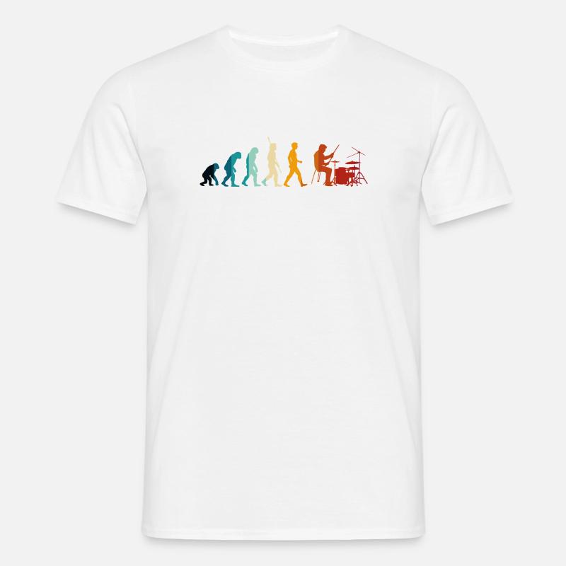 Evolution der Batterie - Männer T-Shirt - Weiß