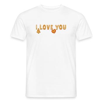  I Love You  - Männer T-Shirt - Weiß - Vorne - AI Model Male 178 dark (178cm)