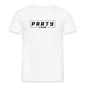 Party Crew - Men's T-Shirt - white - Front - AI Model Male 178 dark (178cm)